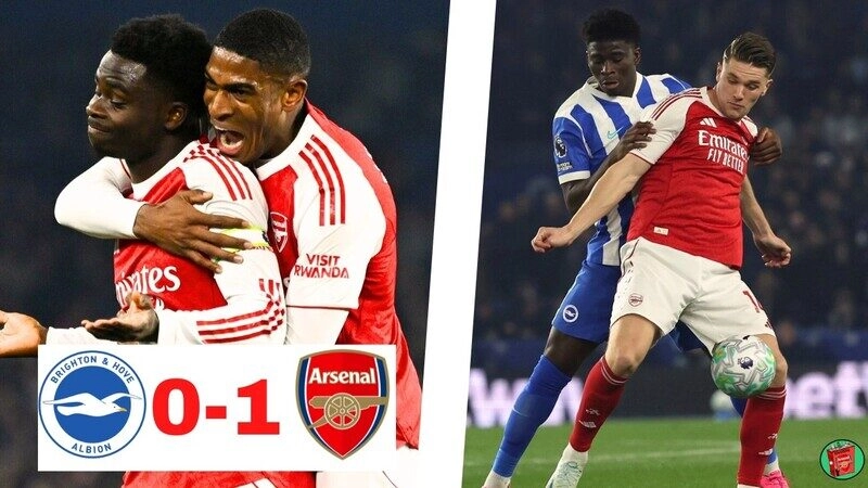 Brighton vs Arsenal - 3 điểm nhọc nhằn của Pháo Thủ